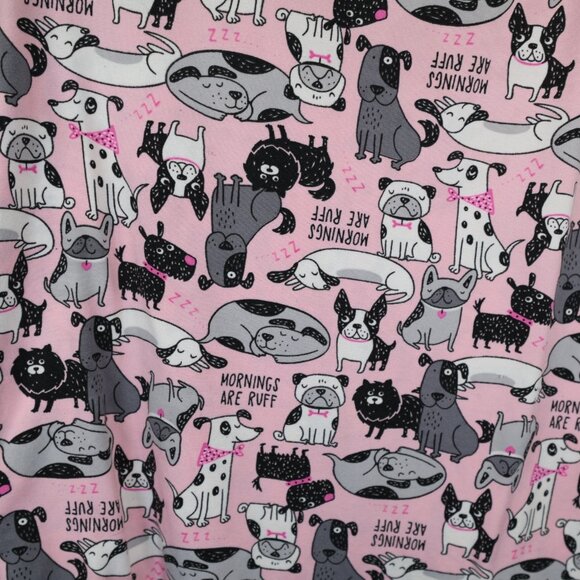 Secret Treasures Womens Dog Shirt Jogger Pajama set Pink L (12-14) - Picture 3 of 6